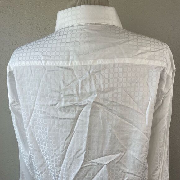 NWT Bugatchi Uomo Shaped Fit Button Down Shirt Size L - Picture 6 of 9